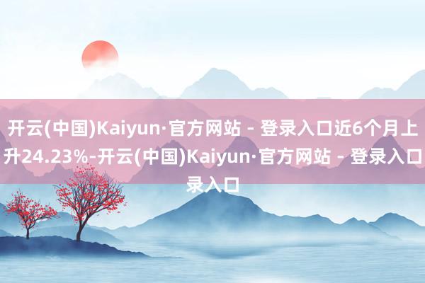 开云(中国)Kaiyun·官方网站 - 登录入口近6个月上升