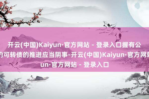 开云(中国)Kaiyun·官方网站 - 登录入口握有公司本次刊行的可转债的推进应当阴事-开云(中国)Kaiyun·官方网站 - 登录入口