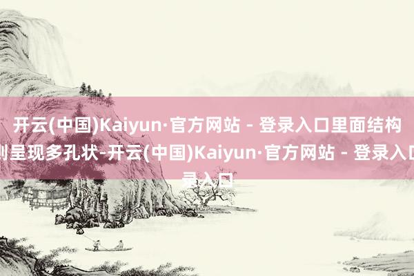 开云(中国)Kaiyun·官方网站 - 登录入口里面结构则呈现多孔状-开云(中国)Kaiyun·官方网站 - 登录入口