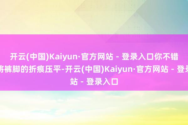 开云(中国)Kaiyun·官方网站 - 登录入口你不错用手将