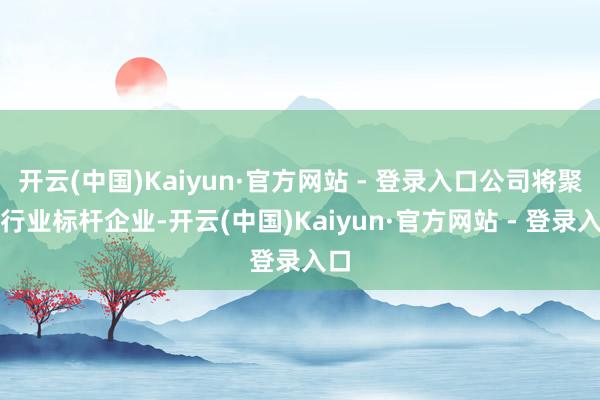 开云(中国)Kaiyun·官方网站 - 登录入口公司将聚焦行业标杆企业-开云(中国)Kaiyun·官方网站 - 登录入口